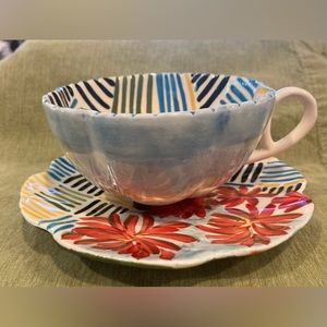 Anthropologie cup and saucer